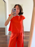 Maglietta cotone giapponese arancione