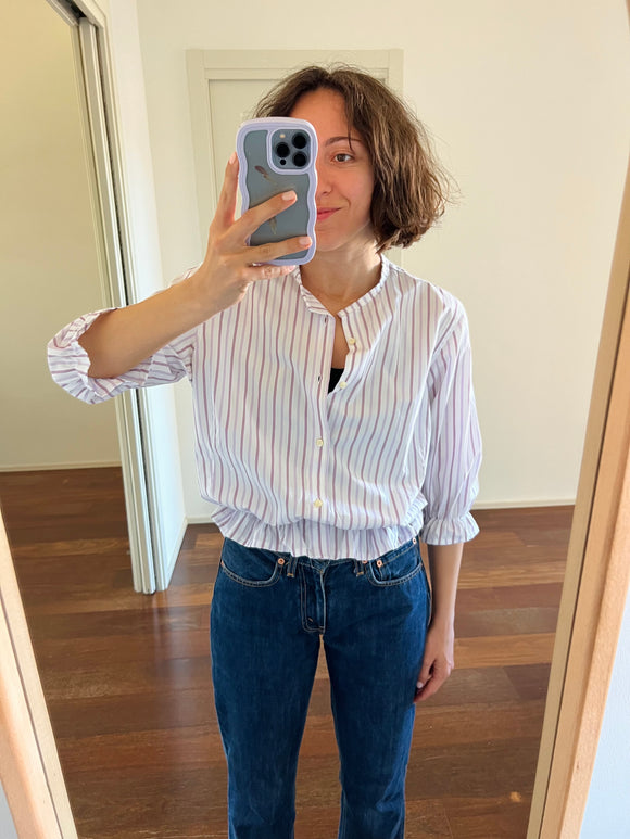 Camicia Gilbi righe viola
