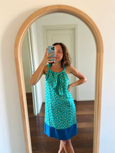 Abito verde a pois