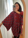 Kimono tartan rosso