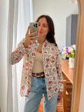 Camicia di cotone campanelline rosa