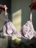 Reggiseno di seta mod.1 • triangolo • lilla