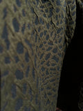 Camicia ampia in maglina verde maculata