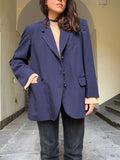 Blazer sartoriale blu