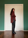 Camicia ampia in maglina rombi