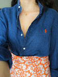 Combo pareo + camicia Ralph Lauren • blu e arancione