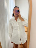 Combo pareo + camicia Ralph Lauren • bianco righe e pois