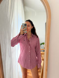 Combo pareo + camicia Ralph Lauren • fiori e quadretti bordeaux