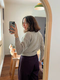 Maglione corto fatto a mano