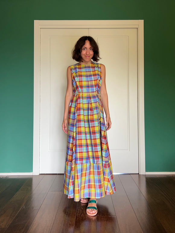 Scamiciato cotone tartan colorato