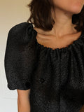 PRE ORDINE • Abito corto jacquard nero