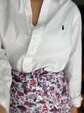 Combo pareo + camicia Ralph Lauren • bianco-blu-malva