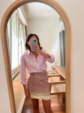 Combo pareo + camicia Lacoste • rosa