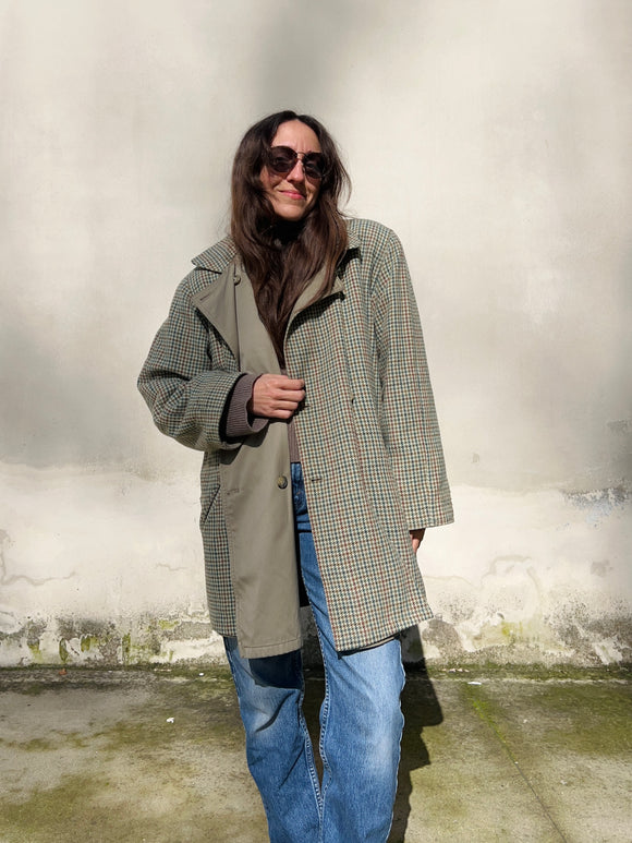 Trench double-face corto