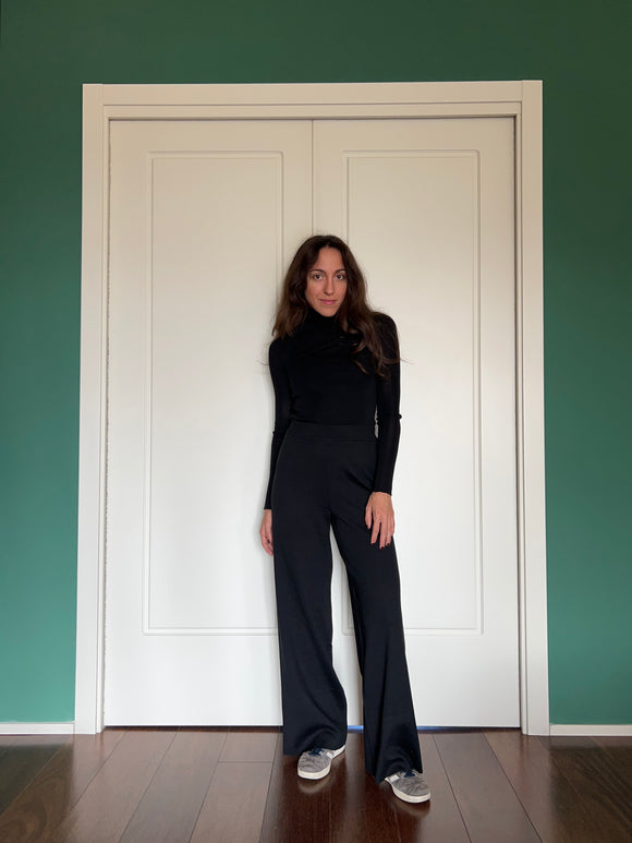 Pantalone lana merino • nero
