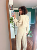 Completo di lino beige
