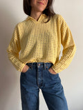 Maglione traforato giallo