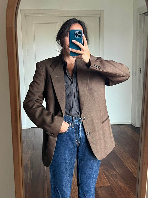 Blazer maschile marrone