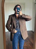 Blazer maschile marrone