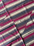Foulard di seta a righe