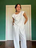 Maglietta sartoriale bianca