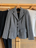 Blazer spigato b/n