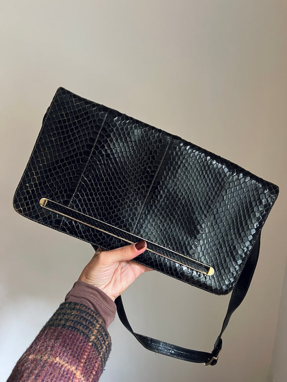 Borsa rettile nera 1
