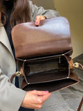 Borsa rettile marrone