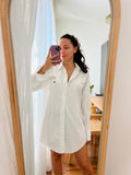 Combo pareo + camicia Ralph Lauren • bianco e blu