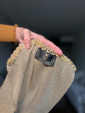 Cardigan dorato + sciarpa Oliver