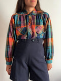Camicia tartan multicolor