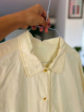 Camicia di cotone butter yellow