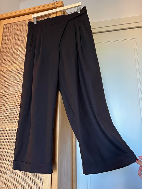 PRE ORDINE • Pantalone Carlo pura lana marrone testa di moro