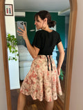 Gonna pantalone rosa fiorata