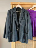 Blazer pied de poule con viola