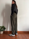 Pantalone tripla pince verde bosco