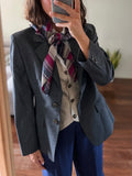 Foulard di seta a righe