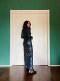 Abito lungo holographic