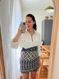 Combo pareo + camicia Ralph Lauren • blu e panna 2