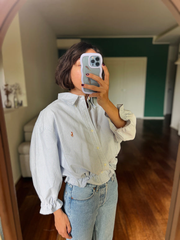 Camicia Gilbi Ralph Lauren righe azzurrine
