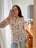 Camicia di cotone campanelline rosa