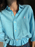 Camicia Gilbi Ralph Lauren turchese