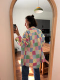 Camicia patchwork multicolor