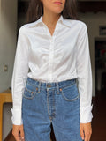 Camicia bianca righe lucide