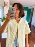 Camicia di cotone butter yellow