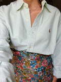 Combo pareo + camicia Ralph Lauren • fiori e righe verdi