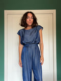 Maglietta sartoriale cangiante effetto denim