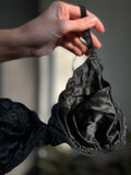 Reggiseno di seta mod.1 • triangolo • nero