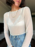 PRE ORDINE • Maglia mesh panna