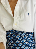 Combo pareo + camicia Ralph Lauren • bianco e blu